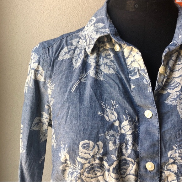 floral print button down shirt - Picture 2 of 2